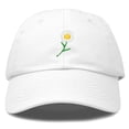 thumbnail image 1 of DALIX Daisy Flower Hat Womens Floral Baseball Cap in White, 1 of 6