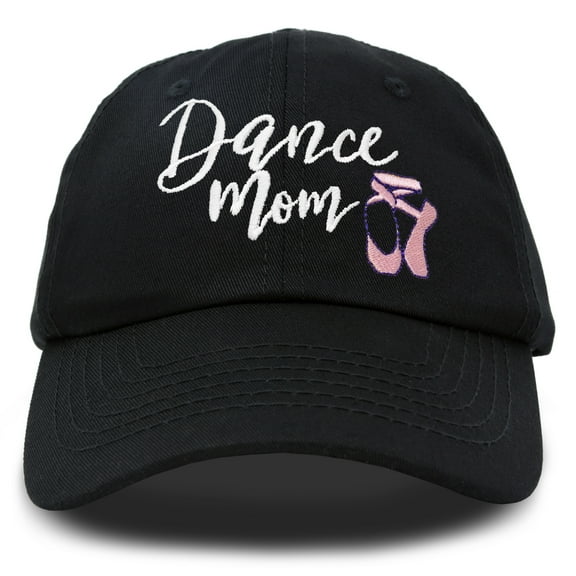 DALIX Dance Mom Hat Support Daughter Embroidered Cotton Cap in Black