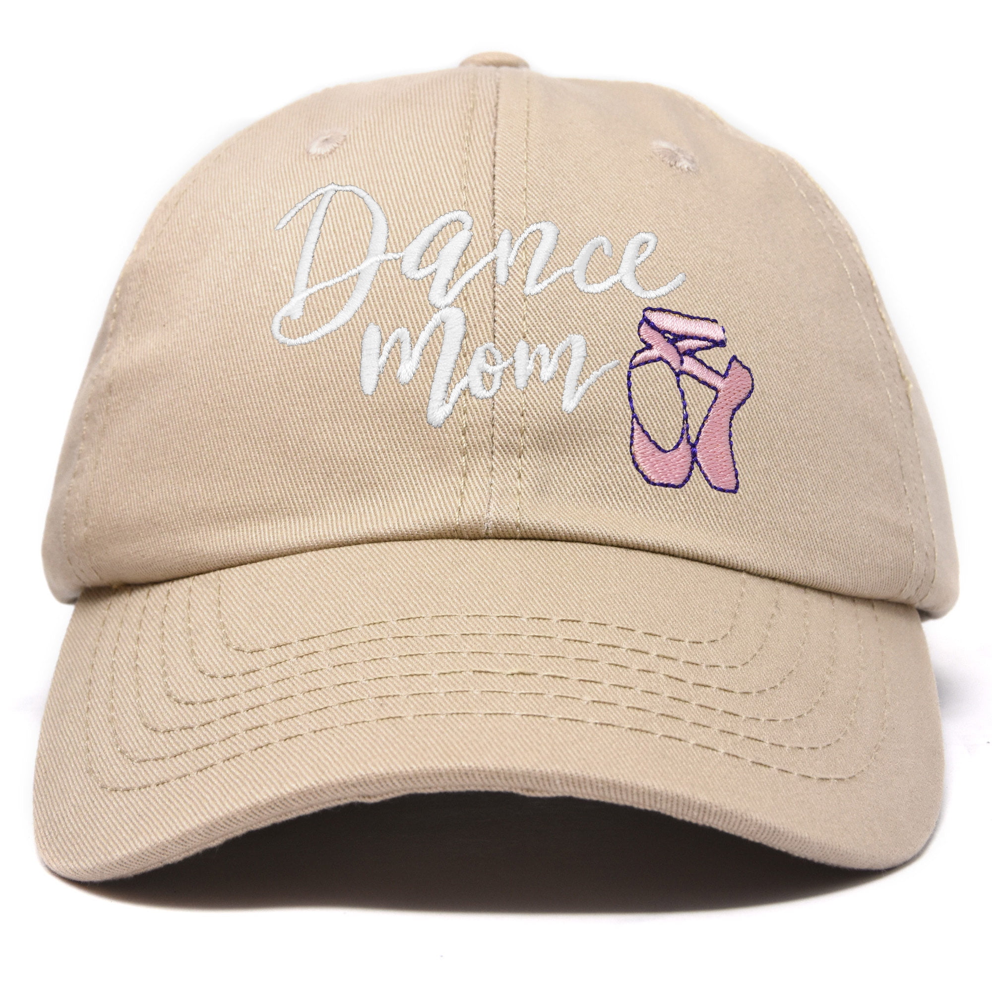 DALIX Dance Mom Hat Support Daughter Embroidered Cotton Cap in Khaki