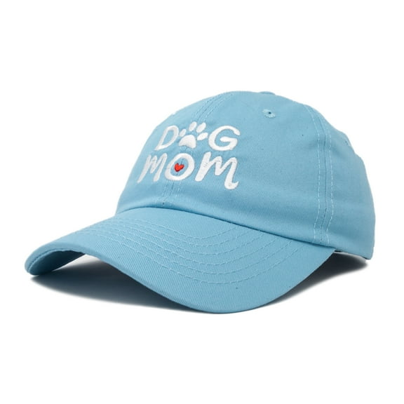DALIX Dog Mom Baseball Cap Women's Hats Dad Hat in Light Blue