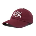 thumbnail image 1 of DALIX Dog Mom Baseball Cap Women's Hats Dad Hat in Maroon, 1 of 7
