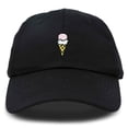 thumbnail image 1 of DALIX Double Scoop Ice Cream Hat Womens Embroidered Baseball Cap in Black, 1 of 5