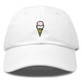 thumbnail image 1 of DALIX Double Scoop Ice Cream Hat Womens Embroidered Baseball Cap in White, 1 of 5