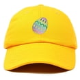 thumbnail image 1 of DALIX Elegant Colorful Egg Easter Hat Womens Embroidered Baseball Cap in Gold, 1 of 6