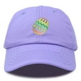 thumbnail image 1 of DALIX Elegant Colorful Egg Easter Hat Womens Embroidered Baseball Cap in Lavender, 1 of 6