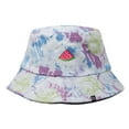 thumbnail image 1 of DALIX Embroidered Watermelon Tie Dye Cotton Outdoor Summer Bucket Hat in Green - Large, 1 of 4