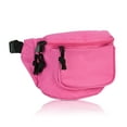 thumbnail image 1 of DALIX Fanny Pack 7" Travel Belt Pouch Waist Wallet Bag w/ 3 Pockets in Hot Pink, 1 of 7