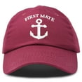 thumbnail image 1 of DALIX First Mate Hat Sailing Baseball Cap Sailor Gift Boating Men Women in Maroon, 1 of 7