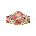 thumbnail image 1 of DALIX Floral Pink Cloth Face Mask Adjustable Nose Piece Reuseable Washable Made in USA - S-M Size, 1 of 4