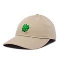 thumbnail image 1 of DALIX Four Leaf Clover Hat Baseball Cap St. Patrick's Day Cotton Caps Khaki, 1 of 7