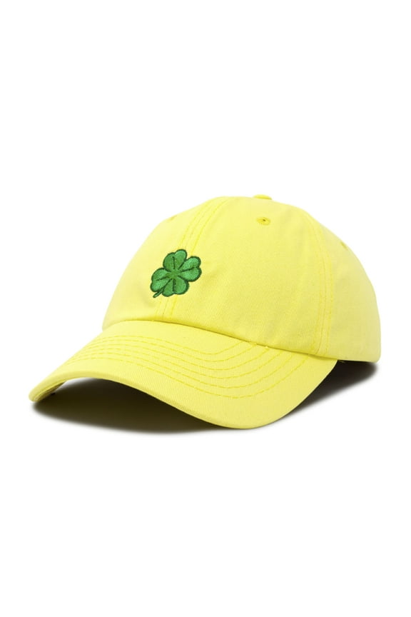 Four Leaf Clover Hat Baseball Cap St. Patrick's Day Cotton Caps Minion Yellow