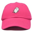 thumbnail image 1 of DALIX Ghost Embroidery Dad Hat Baseball Cap Cute Halloween in Hot Pink, 1 of 6