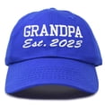 thumbnail image 1 of DALIX Grandpa Est. 2023 Fun Gift Embroidered Dad Hat Cotton Cap in Royal Blue, 1 of 5