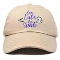 thumbnail image 1 of DALIX Halloween Hat Too Cute To Spook Womens Baseball Cap in Khaki, 1 of 6