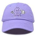 thumbnail image 1 of DALIX Halloween Hat Too Cute To Spook Womens Baseball Cap in Lavender, 1 of 6