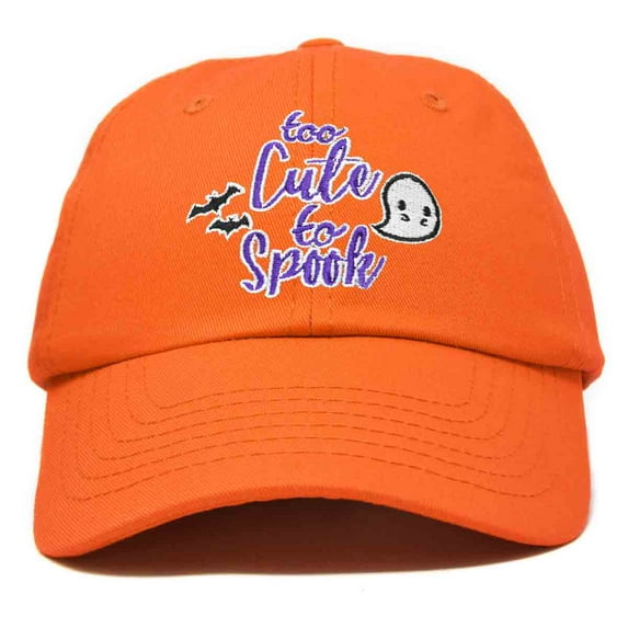DALIX Halloween Hat Too Cute To Spook Womens Baseball Cap in Orange