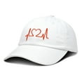 thumbnail image 1 of DALIX Heartbeat RN Nurse Hat EKG Baseball Cap Medical Fitness in White, 1 of 6