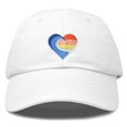 thumbnail image 1 of DALIX Heartwave Hat Embroidered Surf Baseball Cap Womens in White, 1 of 6