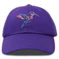 thumbnail image 1 of DALIX Hummingbird Hat Baseball Cap Mom Nature Wildlife Birdwatcher Gift in Purple, 1 of 6