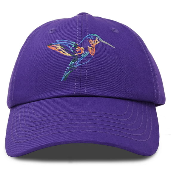 DALIX Hummingbird Hat Baseball Cap Mom Nature Wildlife Birdwatcher Gift in Purple