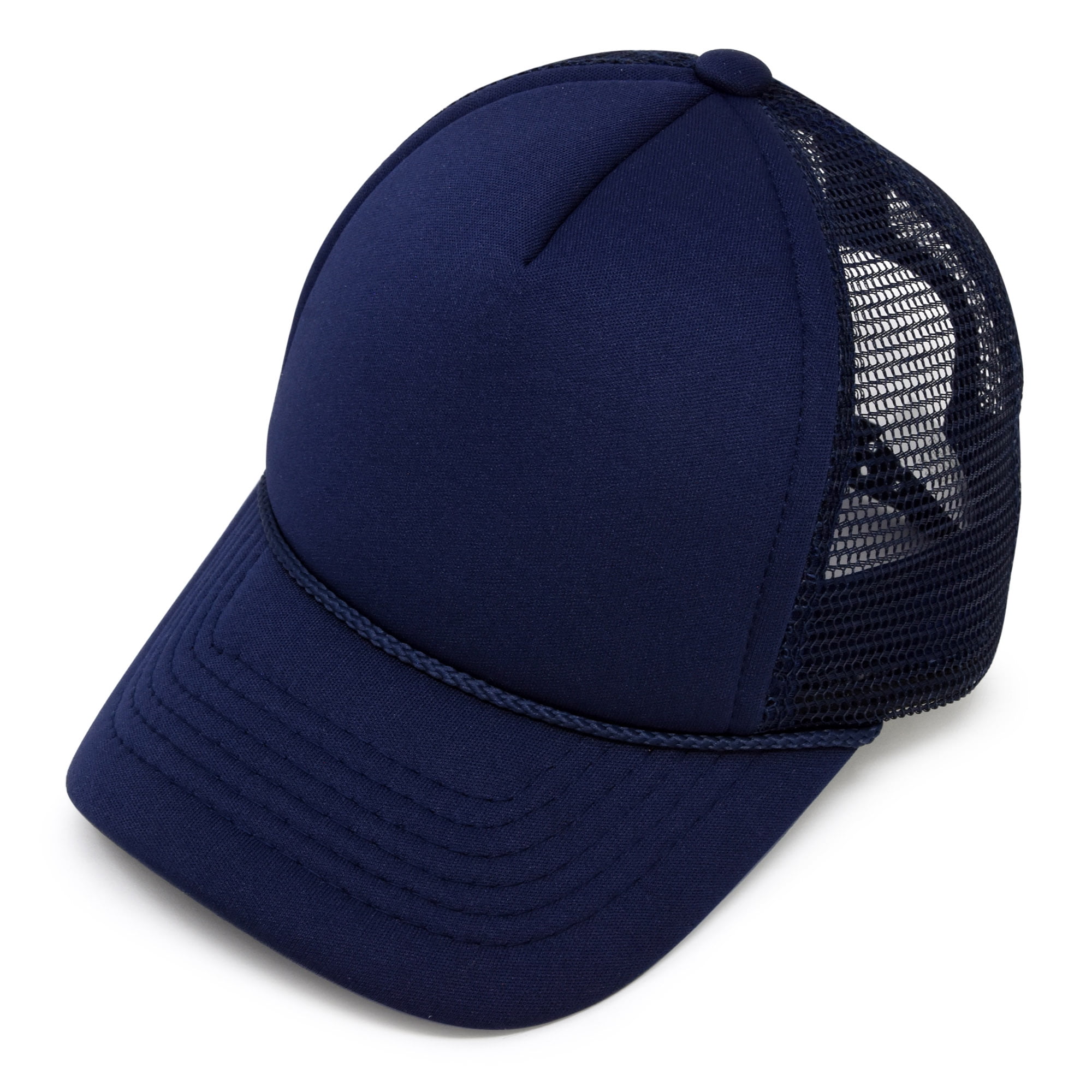 DALIX Youth Adjustable Mesh Trucker Cap - Black Snapback Hat For Kids (Sizes S, M) - View #13