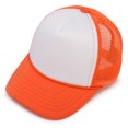 thumbnail image 1 of DALIX Infant Trucker Hat Baby Cap Tiny Extra Small Girls Boys in Orange White, 1 of 5