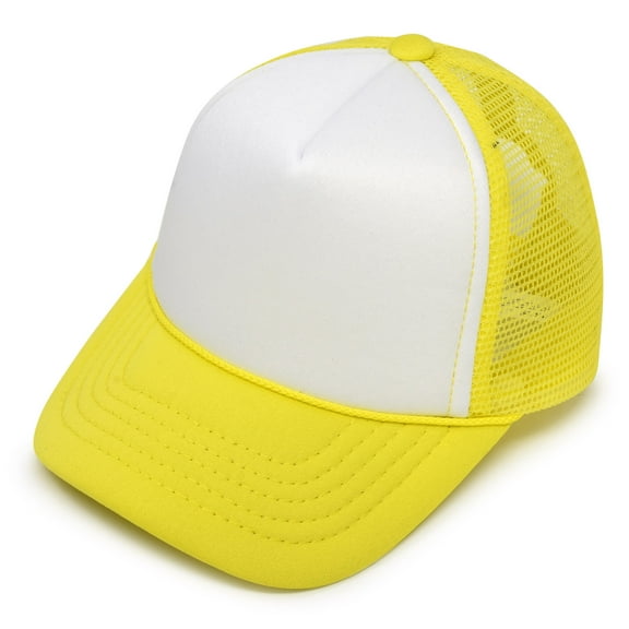 DALIX Infant Trucker Hat Baby Cap Tiny Extra Small Girls Boys in Yellow White