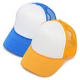 thumbnail image 1 of DALIX Infant Trucker Hat Baby Girls Boys Cap in Neon Blue/Gold (2-Pack), 1 of 6
