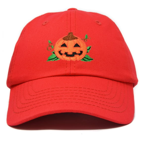 DALIX Jack-O-Lantern Halloween Pumpkin Hat Boys Girls Baseball Cap in Red