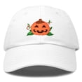 thumbnail image 1 of DALIX Jack-O-Lantern Halloween Pumpkin Hat Boys Girls Baseball Cap in White, 1 of 7