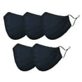 thumbnail image 1 of DALIX Kids Cotton Face Mask Reuseable Washable in Navy Blue Made in USA - XXS-XS Size 5 Pack, 1 of 5