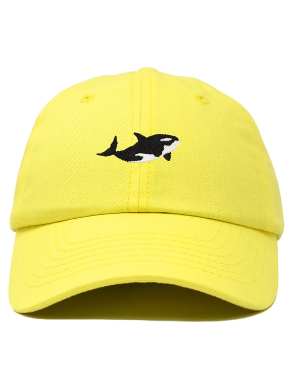 Killer Whale Hat Orca Marine Life Baseball Cap in Minion Yellow