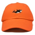 thumbnail image 1 of DALIX Killer Whale Hat Orca Marine Life Baseball Cap in Orange, 1 of 5