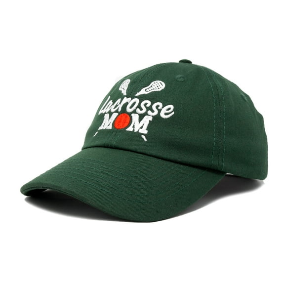 DALIX Lacrosse Mom Hat Women's Baseball Caps Unstructured Dad Hats in Dark Green