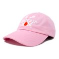 thumbnail image 1 of DALIX Lacrosse Mom Hat Women's Baseball Caps Unstructured Dad Hats in Light Pink, 1 of 7
