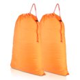 thumbnail image 1 of DALIX Large Travel Laundry Bag for Camp College Drawstring Bags 2 PACK Orange, 1 of 7