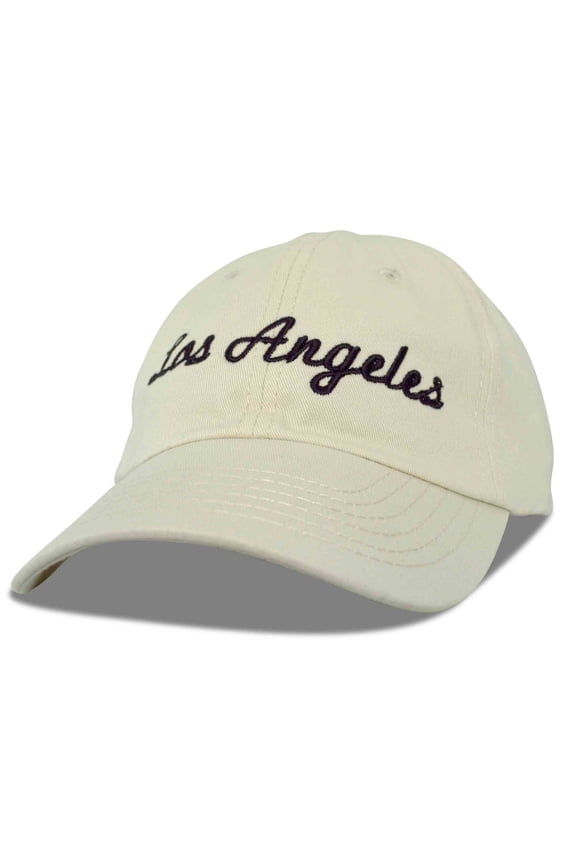 Los Angeles Baseball Cap Mens Womens Hats LA in Beige