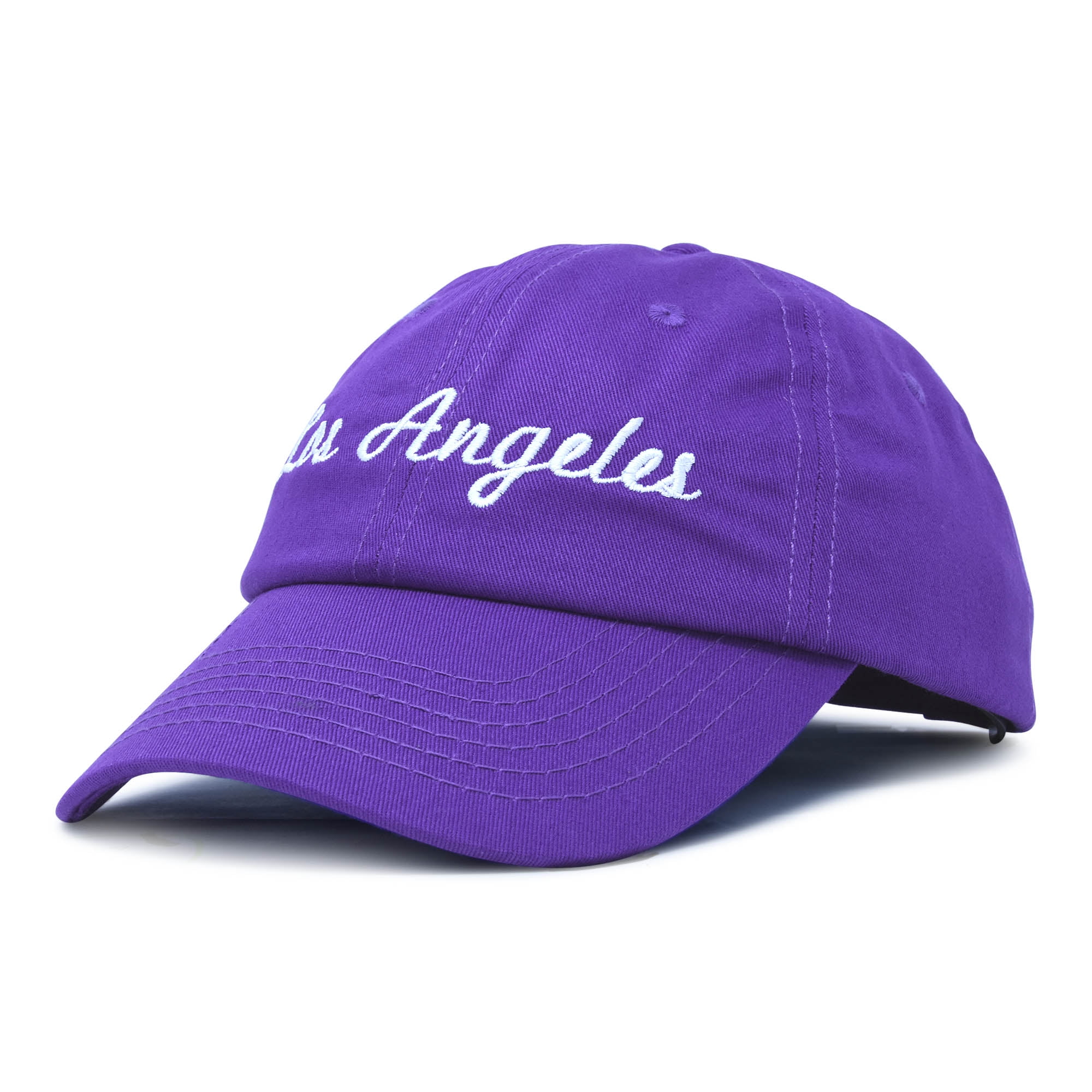 DALIX Los Angeles Baseball Cap Mens Womens Hats LA in Purple