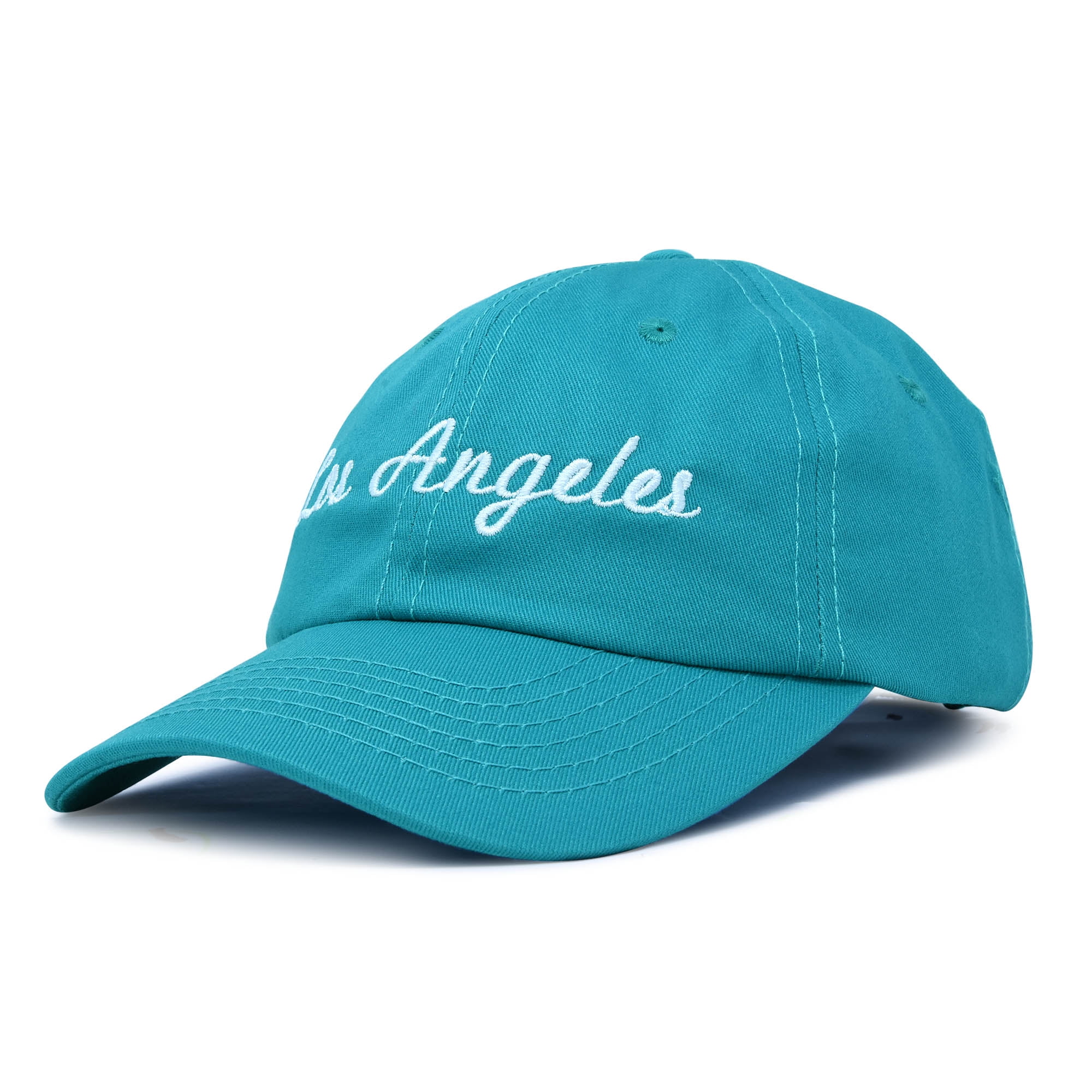 DALIX Los Angeles Baseball Cap Mens Womens Hats LA in Teal