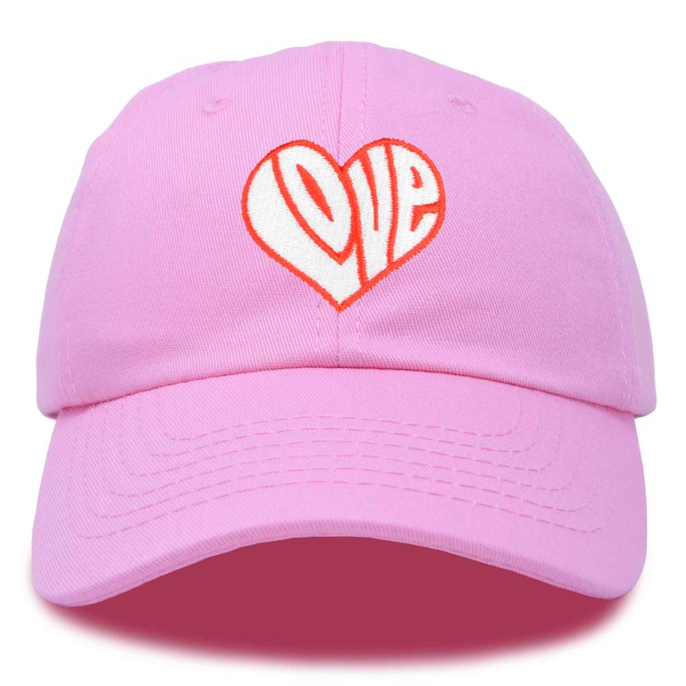 DALIX Love Heart Hat Womens Embroidered Baseball Cap in  display picture 3