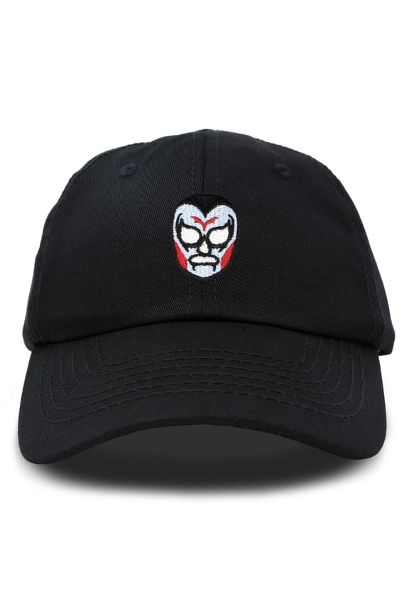 Lucha Libre Luchador Ball Cap Embroidered Hat in Black