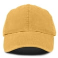 thumbnail image 1 of DALIX Mens Pigment Dyed Washed Cotton Cap - Adjustable Hat 6 Panel Unstructured (Gold), 1 of 5