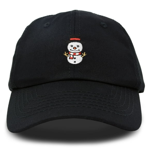 DALIX Mini Snowman Hat Ladies Womens Baseball Cap in Black