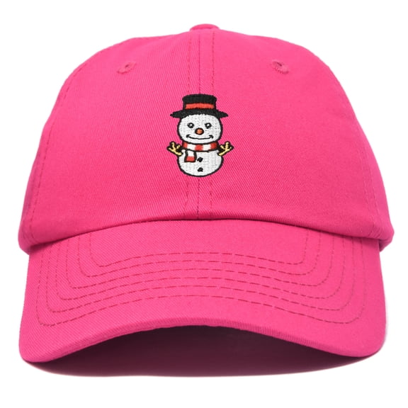 DALIX Mini Snowman Hat Ladies Womens Baseball Cap in Hot Pink
