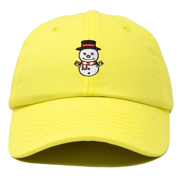 DALIX Mini Snowman Hat Ladies Womens Baseball Cap in Minion Yellow
