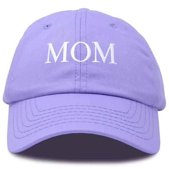 DALIX Mom Hat Women's Embroidered Cotton Baseball Cap in Lavender