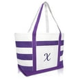 thumbnail image 1 of DALIX Monogrammed Beach Bag and Totes for Women Personalized Gifts Purple X, 1 of 8