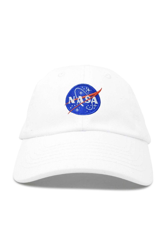 NASA Meatball Insignia Infant Hat Baseball Cap Girls Boys in White