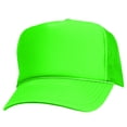 thumbnail image 1 of DALIX Neon Trucker Caps Adjustable Snapback Hat-Neon Green, 1 of 4