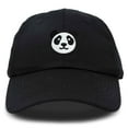 thumbnail image 1 of DALIX Panda Face On A Hat Mens Womens Embroidered Baseball Cap in Black, 1 of 7